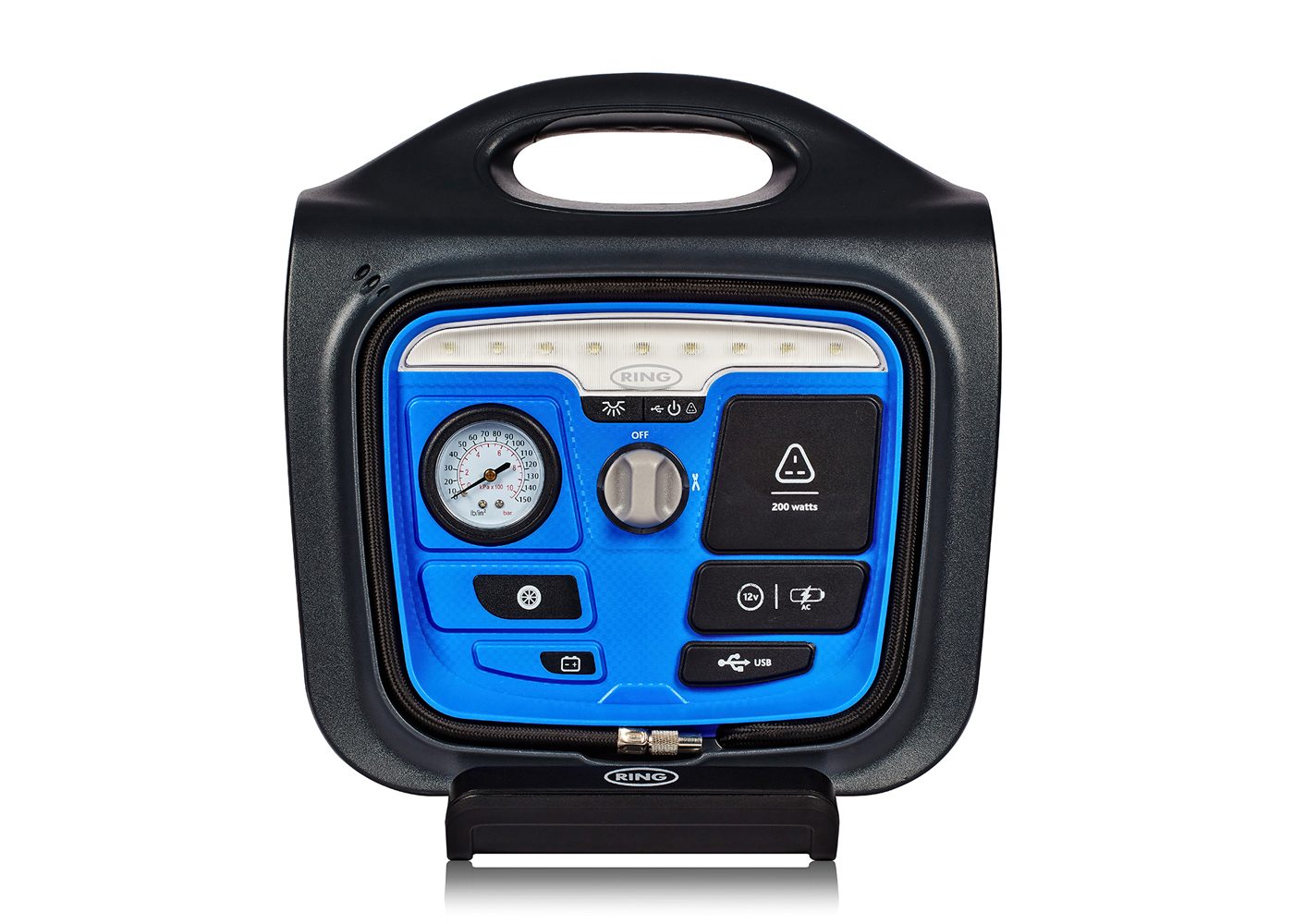 Power Pack with 2.1A USB, Compressor and 200W Inverter RPP170/REPP170